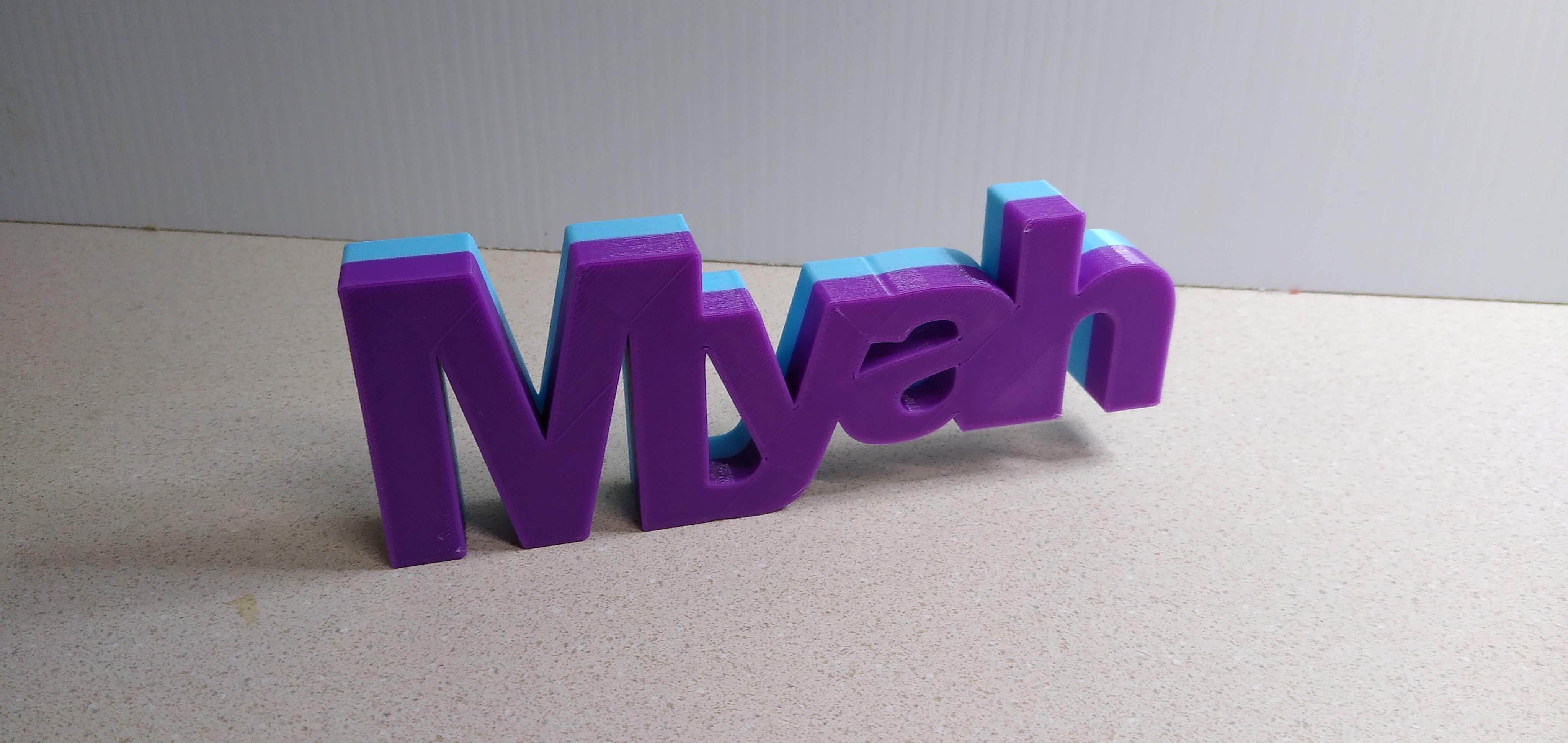 Mô hình 3D Tên "Myah"