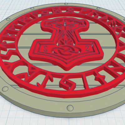 Đế lót ly hình Khiên Viking 48