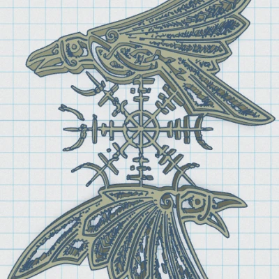 Đế lót ly Viking Shield 47