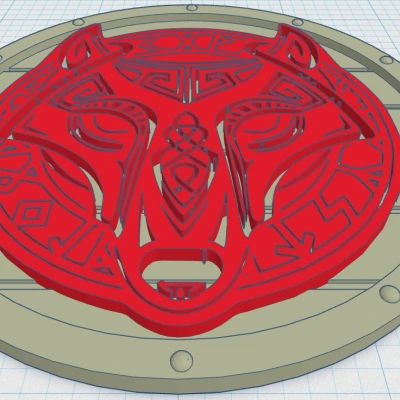 Mặt Đế Ly Viking - Viking Shield Coaster 42