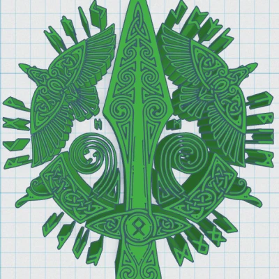 Miếng Lót Ly Viking Shield Coaster 32