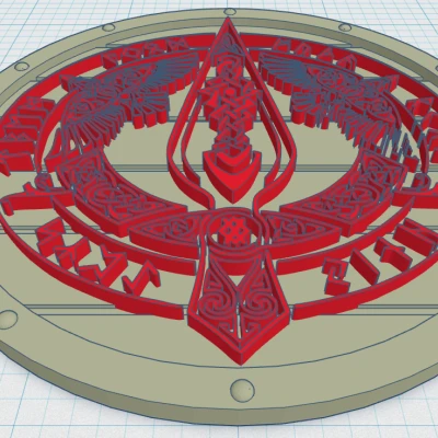 Đế lót ly hình Khiên Viking 33