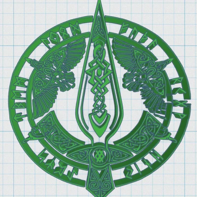 Đế lót ly hình Khiên Viking 33