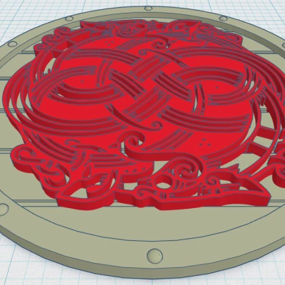 Đế lót ly hình khiên Viking 27