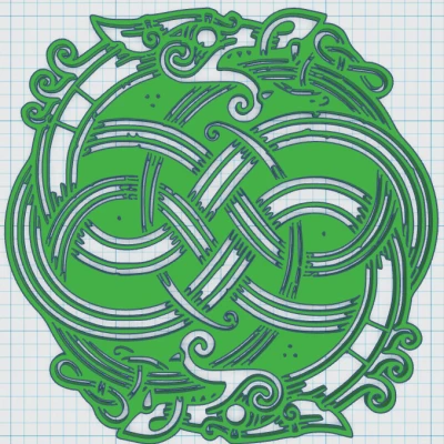 Đế lót ly hình khiên Viking 27