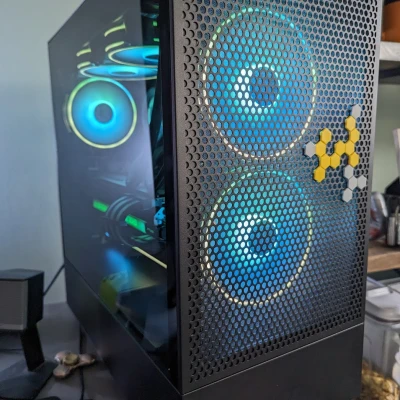 Trang Trí Hình Lục Giác Cho NZXT H5 Flow
