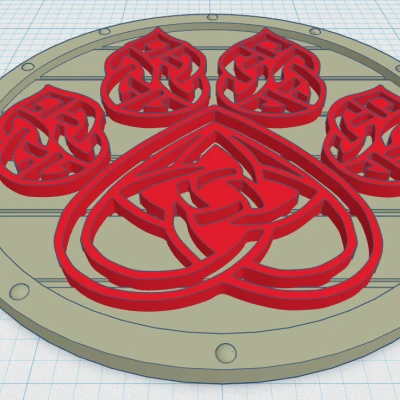 Đế lót ly hình Khiên Viking 25