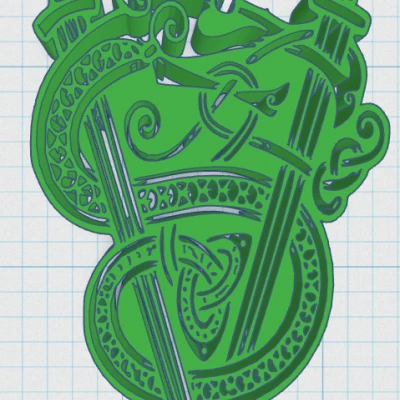 Đế lót ly hình Khiên Viking 23