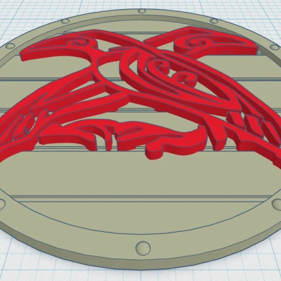 Miếng Lót Ly Hình Khiên Viking 11