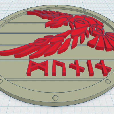 Miếng Lót Ly Hình Khiên Viking