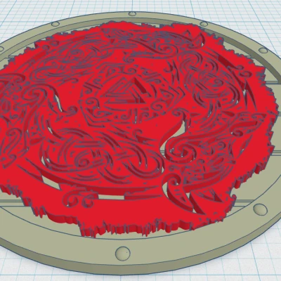 Đế lót ly hình khiên Viking 7