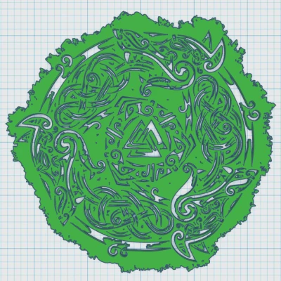 Đế lót ly hình khiên Viking 7