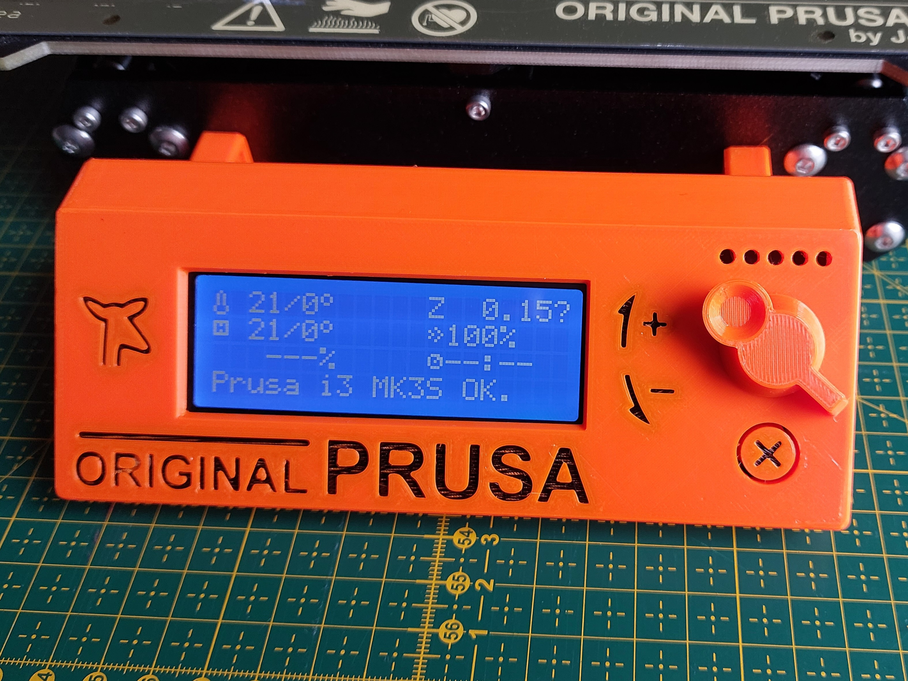 Nắp LCD SILENT Prusa có mũi tên