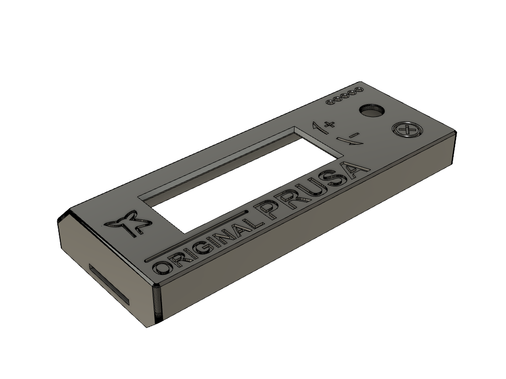 Nắp LCD SILENT Prusa có mũi tên