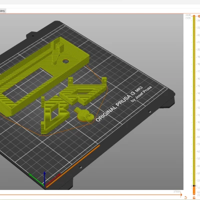 Nắp LCD SILENT Prusa có mũi tên