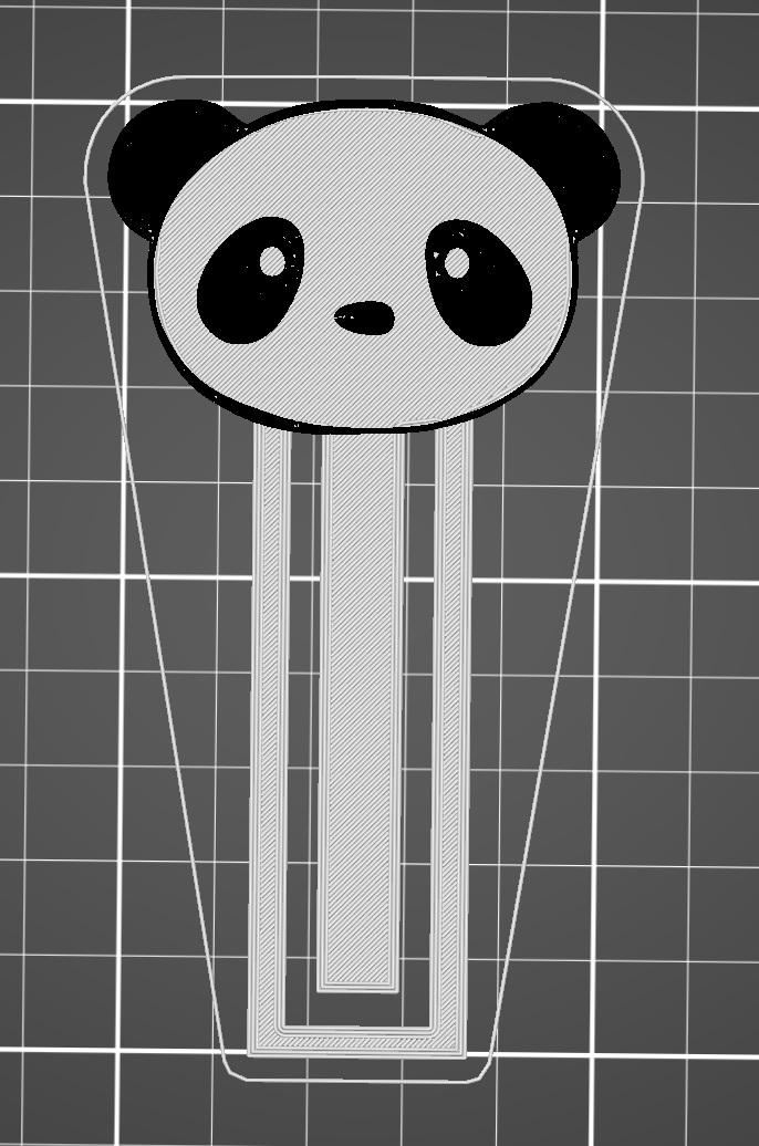 Dấu trang hình gấu trúc Panda