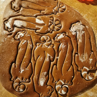 Dụng cụ cắt bánh gừng hình con báo