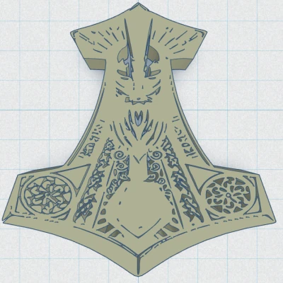 Viking / Bắc Âu - Búa Thor 48"