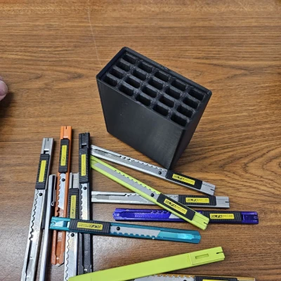 Giá Đựng Dao Olfa Slimline 9mm Chuẩn Gridfinity 1x2x12