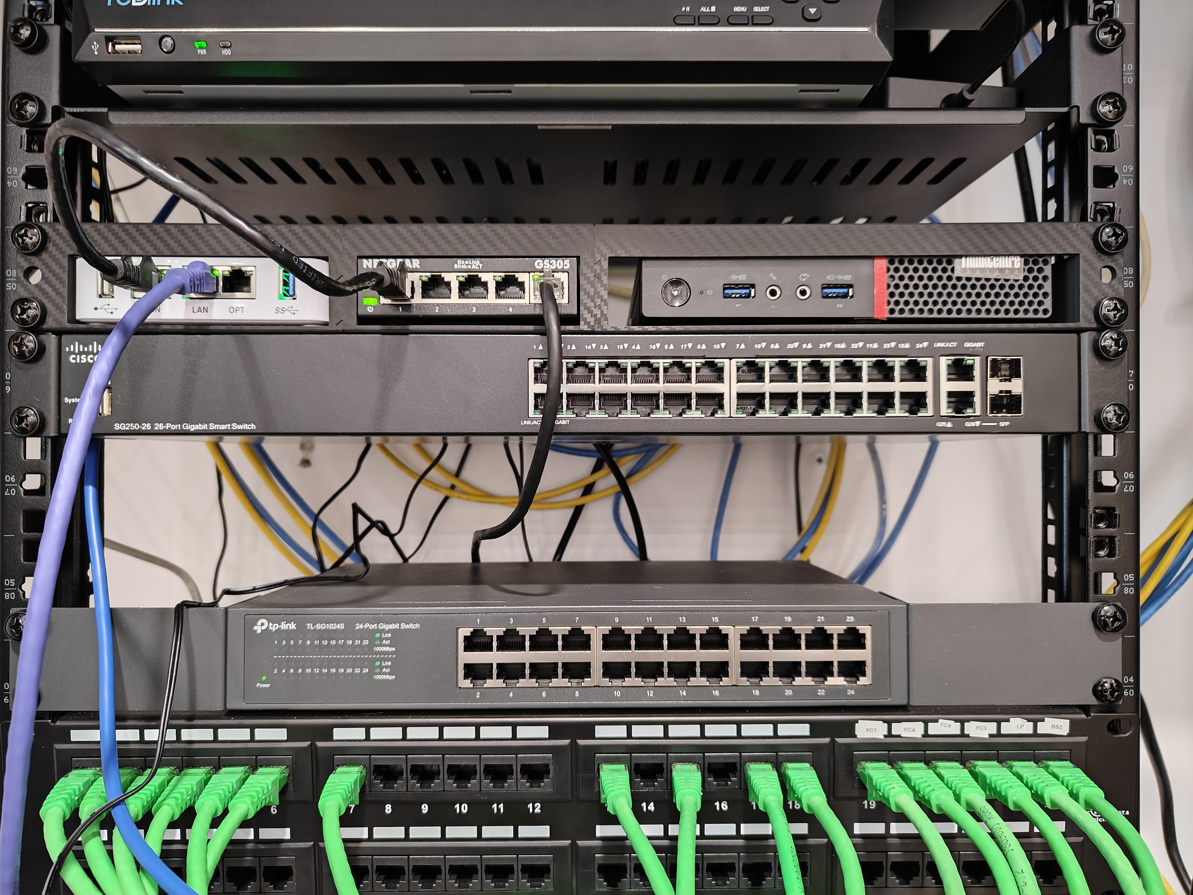 Kệ Rack Cho Netgate 1100, Switch 5 Cổng và Đồ Khác