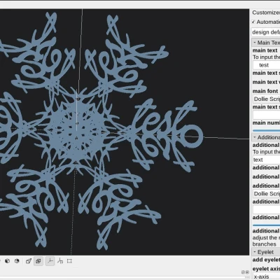 Công Cụ Tạo Hoa Tuyết Trang Trí 3D
