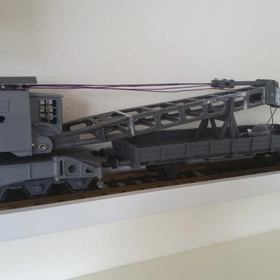 Mô hình Cần cẩu đường sắt hơi nước Ardelt 57 tấn - Deutsche Bundesbahn - Khổ ray 1 / 1:32