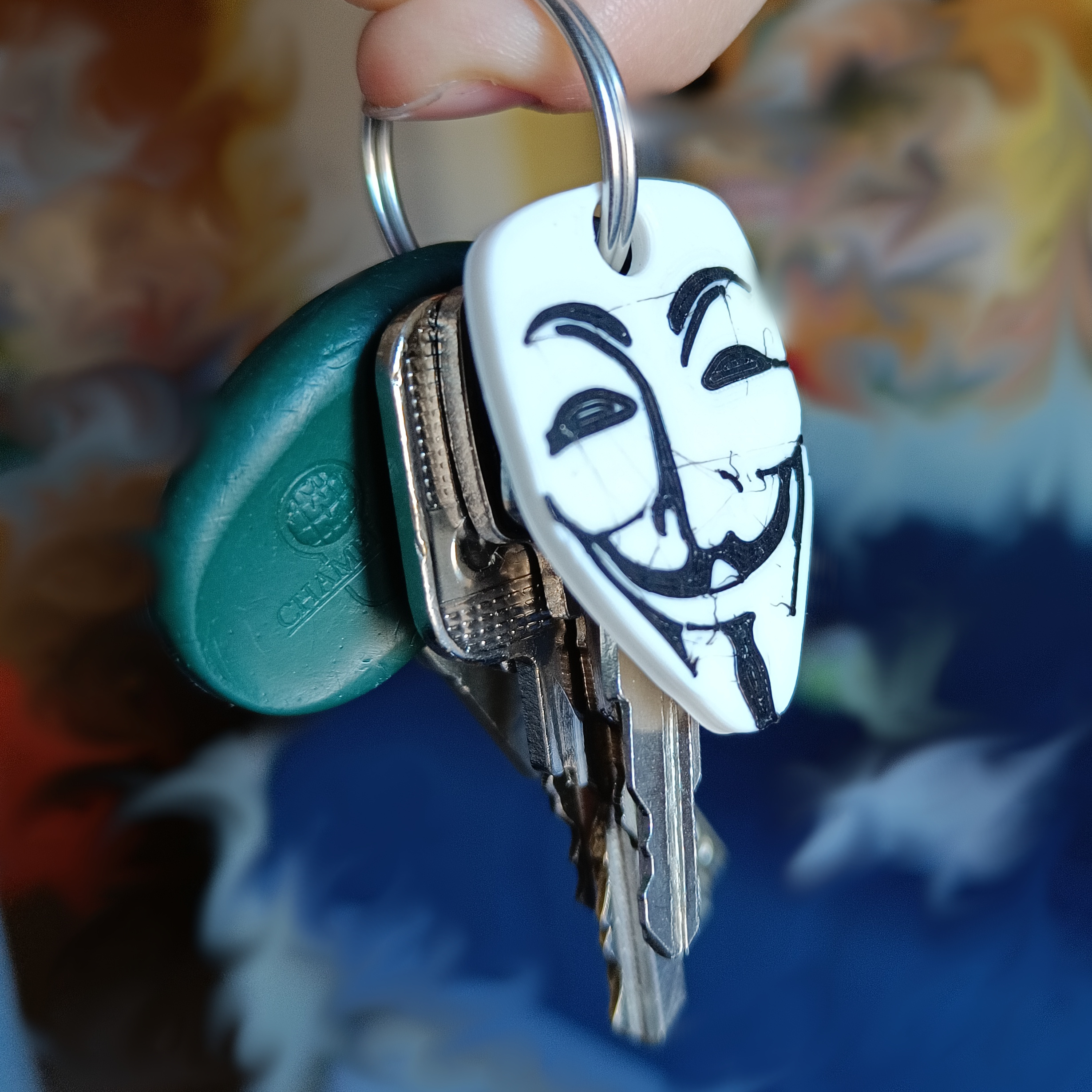 Móc Khóa Mặt Nạ Guy Fawkes