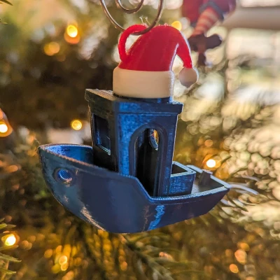 Móc Trang Trí 3DBenchy Mũ Giáng Sinh (Hỗ Trợ Đổi Màu)