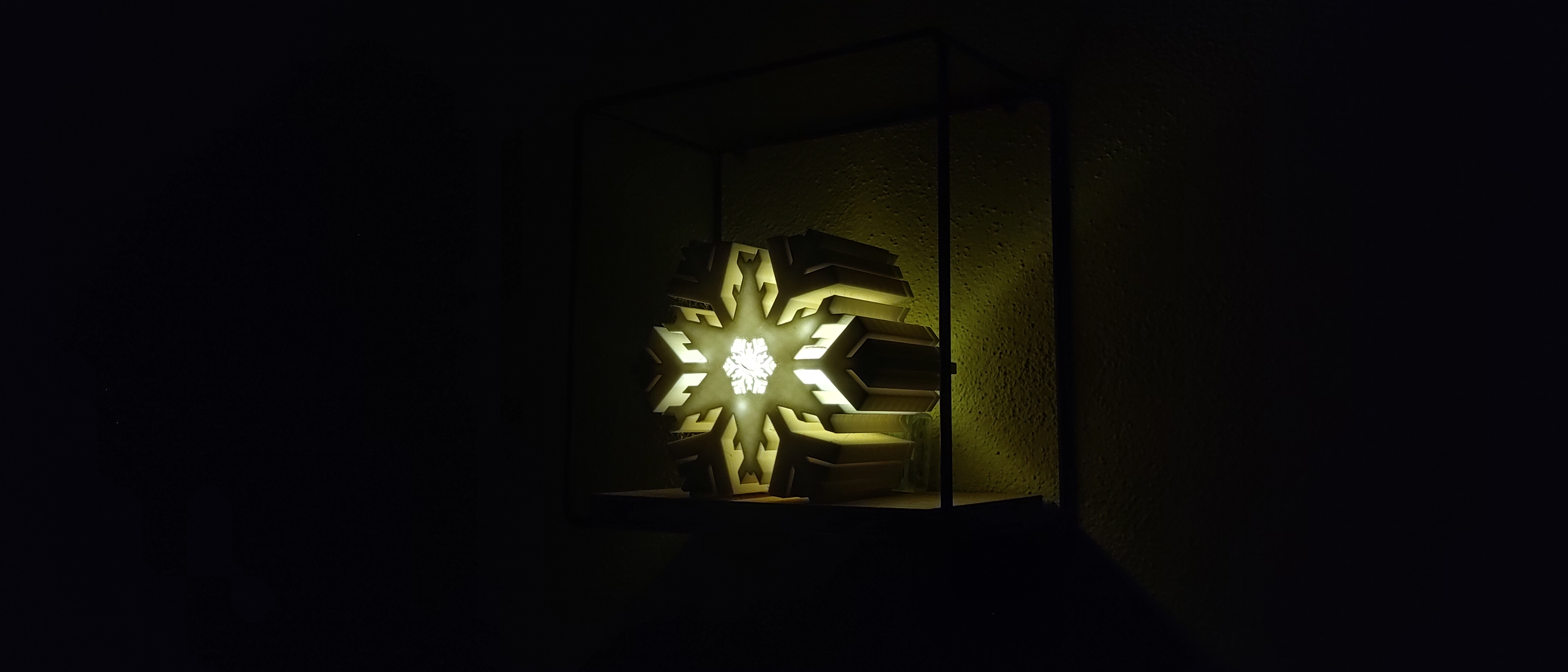 Đèn Trang Trí Tiểu Cảnh Hình Bông Tuyết