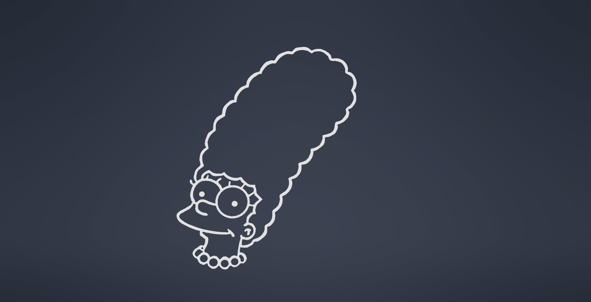 Tranh 2D Simpsons Lisa Maggie Marge