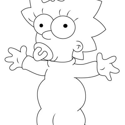 Tranh 2D Simpsons Lisa Maggie Marge