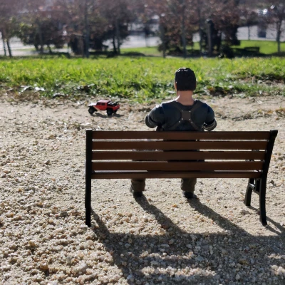 Băng Ghế Công Viên Tỷ Lệ 1/10