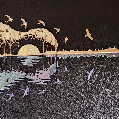 Trang trí hộp đàn Guitar - Phối lại chim PRS