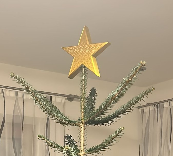 Ngôi Sao Giáng Sinh Trang Trí Đỉnh Cây