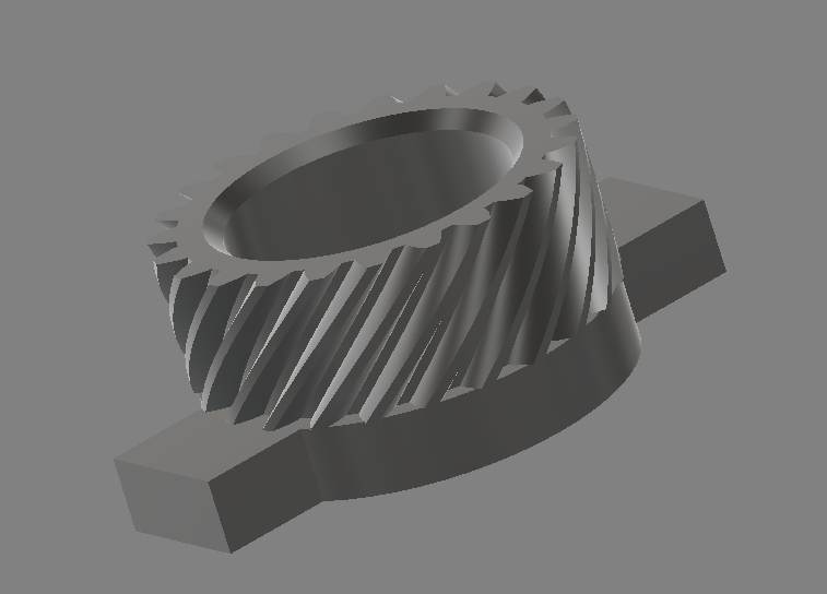 Bánh Răng Nghiêng Đồng Hồ Tốc Độ Xe Máy Suzuki TS50