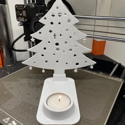 Chân nến Giáng Sinh - Cây thông Noel