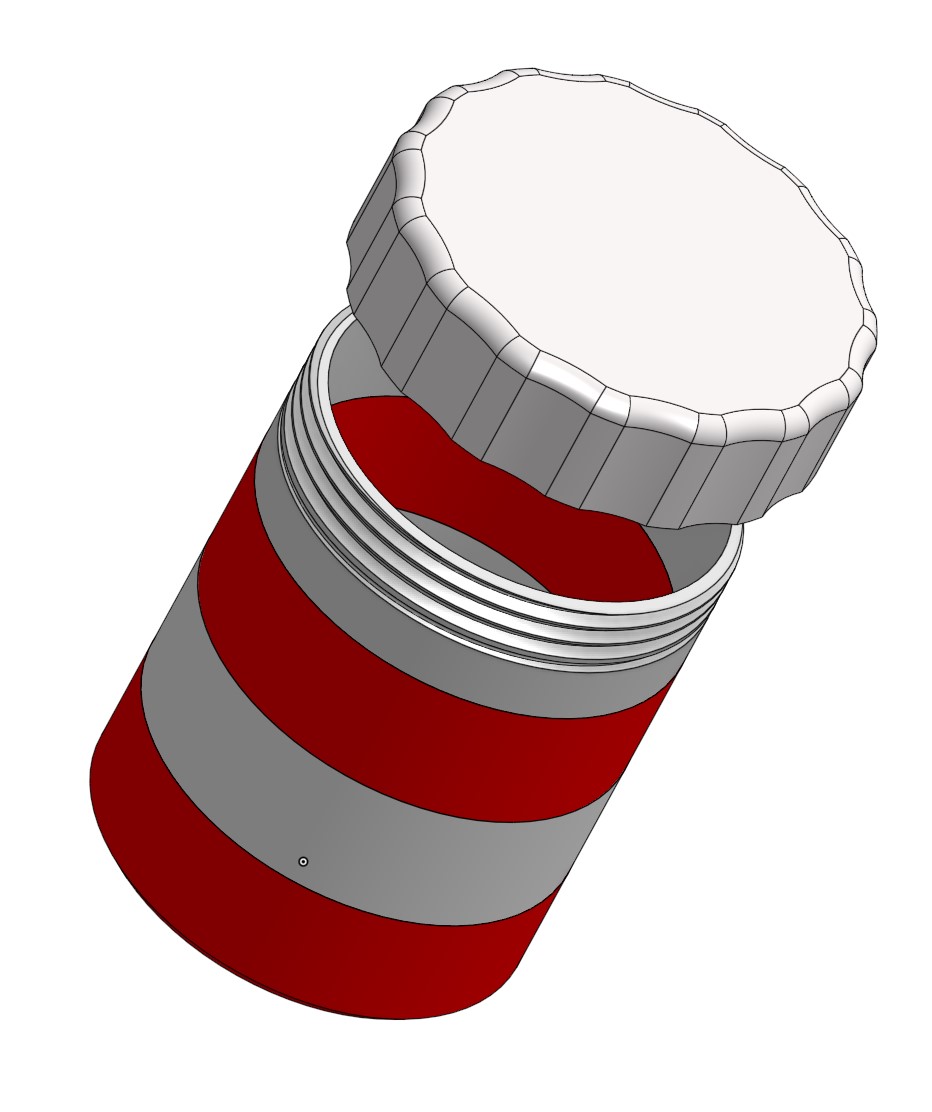 Hộp Đựng Nhiều Màu Có Nắp Vặn