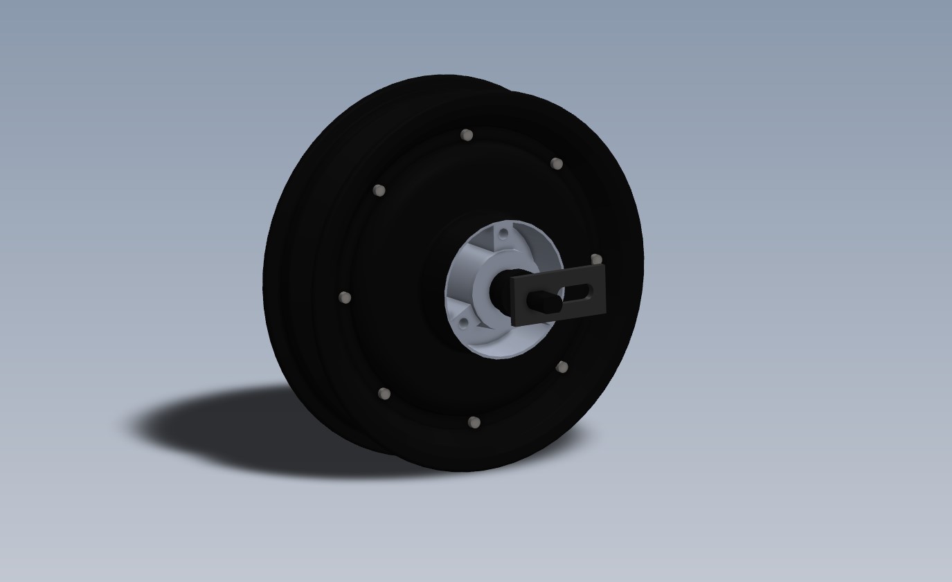 QSMotor 205 - Động cơ BLDC 500-4000W Vành 10" CAD