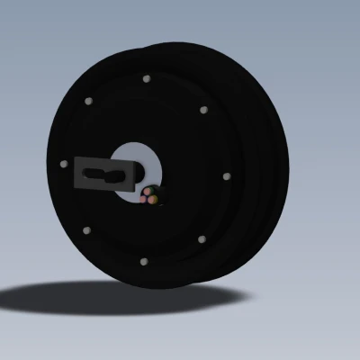 QSMotor 205 - Động cơ BLDC 500-4000W Vành 10" CAD