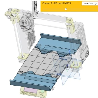 Tấm mở rộng bàn in để in lên Tshirt trên Prusa MK3 hoặc MK4