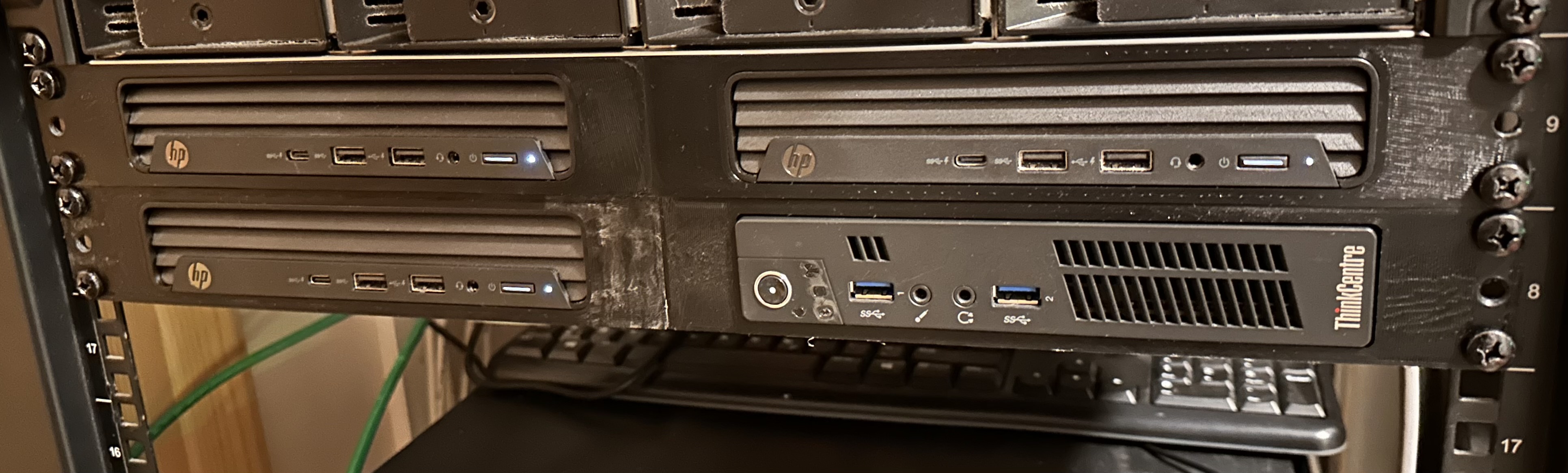 Kệ Mini PC cho Rack 1U