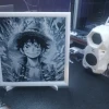 Tranh sơn dầu bằng sợi nhựa hình Luffy - Thumbnail 1