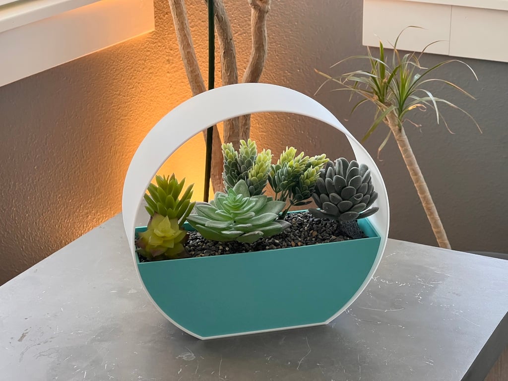 Chậu Cây Hình Tròn Hiện Đại