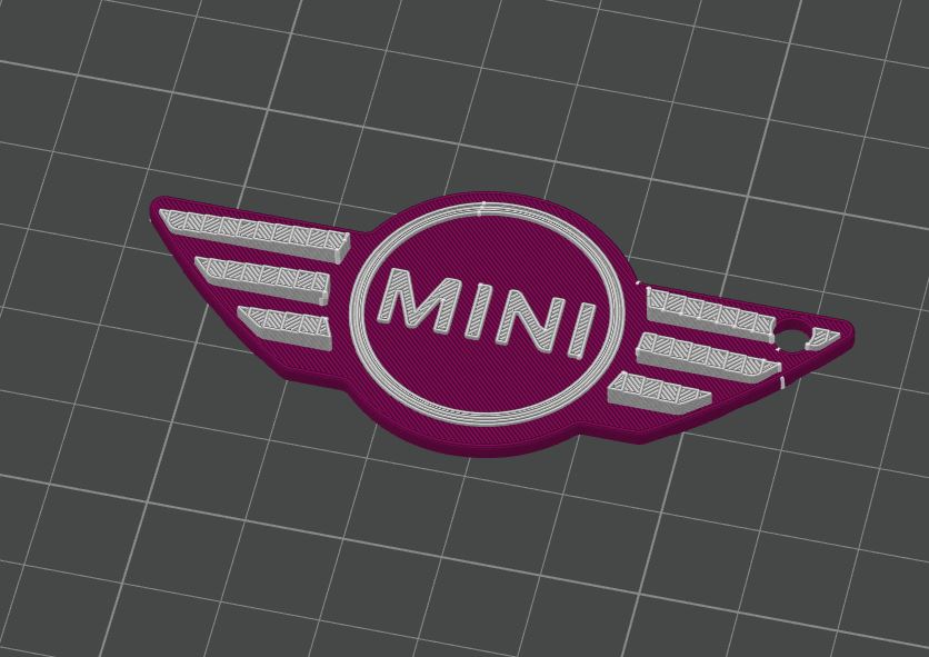 Logo Móc Khóa Mini Cooper