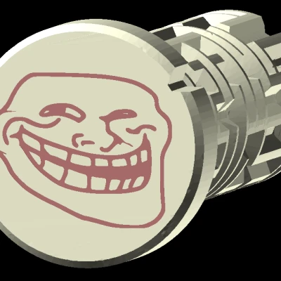 Hộp Đố Mê Cung Búp Bê Nga Trollface tùy chỉnh văn bản