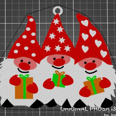 Mô hình Lutins (Yêu tinh) Giáng sinh - In không cần MMU