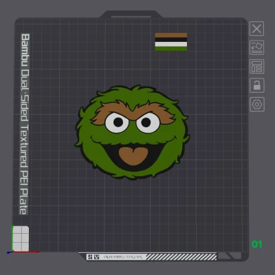 Oscar The Grouch, Đa Vật Liệu, Đường Sesame