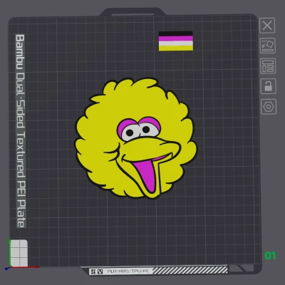 Big Bird Mặt Lớn, Đa Vật Liệu, Sesame Street