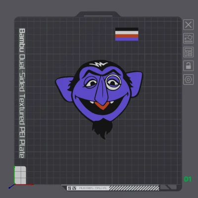 Mặt Bá tước Von Count, Đa Vật Liệu, Phố Vui Nhộn