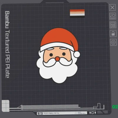 Mặt Ông Già Noel, Đa Vật Liệu